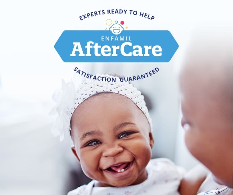 Enfamil Aftercare. Bebé sonriendo.