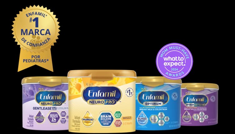 La gama de fórmulas Enfamil, #1 Marca de Confianza por pediatras*, What to Expect Favorite 2023