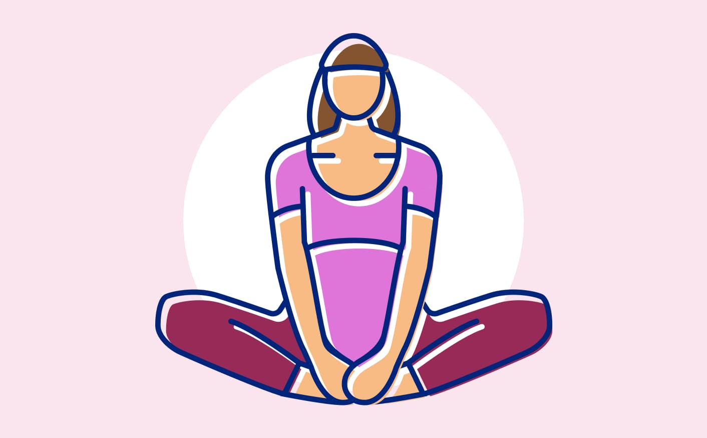 Pregngant woman doing butterfly stretch